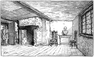 De kamer waarin Shakespeare werd geboren, Stratford-upon-Avon, Warwickshire door Edward Hull