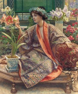 Een Broeikasbloem, 1909 door Edward John Poynter