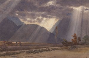 Landschap bij Ageles - Gazost aan de voet van de Pyreneeën