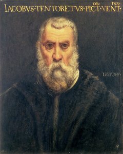 Portret van Jacopo Tintoretto naar Tintoretto