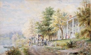 Gasten Ontvangen, 1898 door Edward Lamson Henry