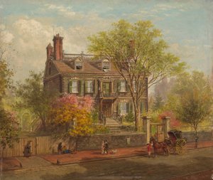 Het John Hancock Huis door Edward Lamson Henry