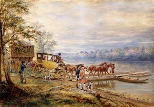 Wachten op de veerboot, 1902