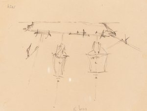 Een zeilschip [verso]