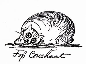 Een kattenkarakter door Edward Lear
