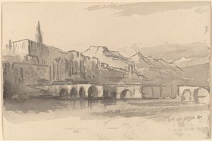 Brug met Bergen in de Verte Ventimiglia, 1884-1885