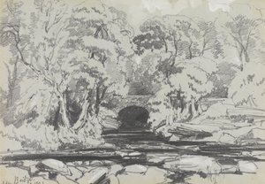 Calderbrug door Edward Lear