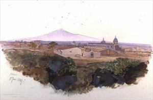 Catania: 1847 door Edward Lear