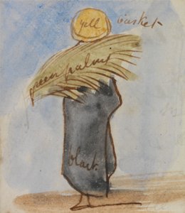 Egyptische man door Edward Lear