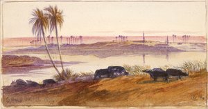 El Hon, Egypte, 1884 door Edward Lear