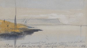 Gebel S. Eredi; 8.45 uur, 10 januari 1867 (114) door Edward Lear