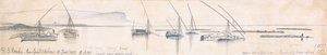 Gebel Sheikh Erfgenamen van Gau el Kebir door Edward Lear