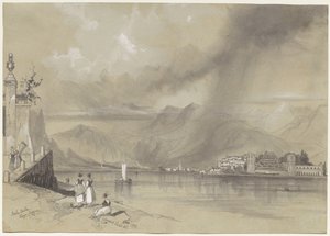 Isola Bella, Lago Maggiore, 1839 door Edward Lear