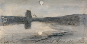 Karnak, 21:30 uur, 22 januari 1867 (212) door Edward Lear