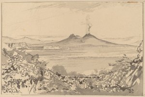 Napels door Edward Lear