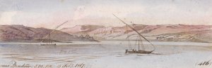In de buurt van Dendour door Edward Lear