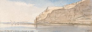 Omgeving El Azerat door Edward Lear