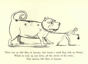 Er was een Oude Man van Ancona, die een kleine Hond vond zonder Eigenaar door Edward Lear