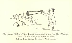 Er was een oude man van West Dumpet, die een grote neus had als een trompet