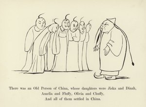 Er was een Oude Persoon uit China, wiens dochters Jiska en Dinah waren door Edward Lear