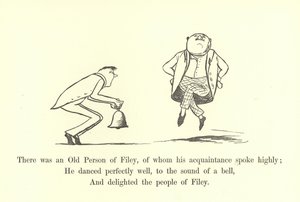Er was een oude persoon van Filey, van wie zijn kennis hoog sprak