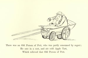 Er was een Oude Persoon van Pett, die deels werd verteerd door spijt door Edward Lear
