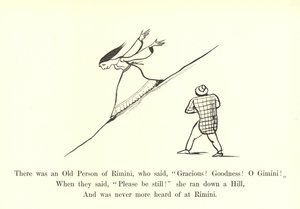 Er was een oude persoon uit Rimini, die zei, Genade! Goedheid! O Gimini! door Edward Lear