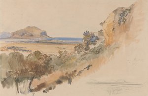 Uitzicht in de buurt van Palermo door Edward Lear
