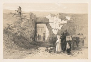 Uitzichten van Rome en zijn omgeving: Oude poort van Alatri, 1841 door Edward Lear