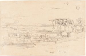 Villa Pamphili door Edward Lear