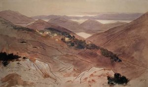 Dorp Katochori door Edward Lear