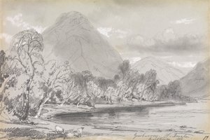 Yewbarrow, Wastwater, 16 september 1836 door Edward Lear
