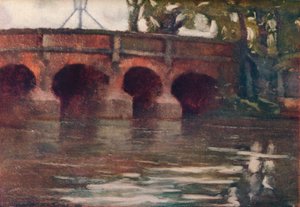 De brug, ca. 1911 door Edward Leslie Badham
