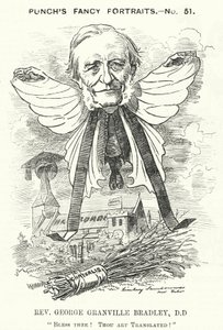 Punch cartoon: George Granville Bradley, Engelse geestelijke, geleerde en decaan van Westminster door Edward Linley (after) Sambourne