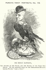 Punch cartoon: Sir Henry Hawkins