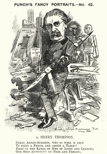 Punch cartoon: Sir Henry Thompson, Engelse chirurg