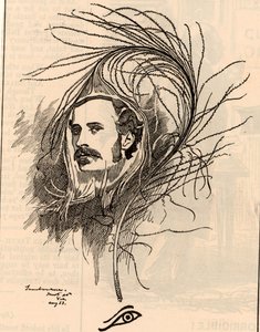 Cartoon van Ellis Ashmead-Bartlett door Edward Linley Sambourne