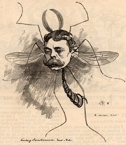 Lord Randolph Henry Spencer Churchill (1849-1895) door Edward Linley Sambourne