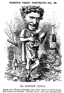 Matthew Arnold 1822-1888, Britse dichter, criticus en pedagoog, 1881 door Edward Linley Sambourne