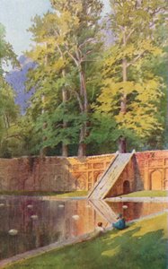Een Terras van de Nishat Bagh door Edward Mary Joseph Molyneux