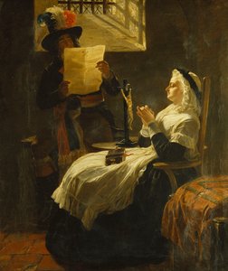 Marie Antoinette Luistert naar de Aanklacht de Dag voor Haar Proces, 1859 door Edward Matthew Ward