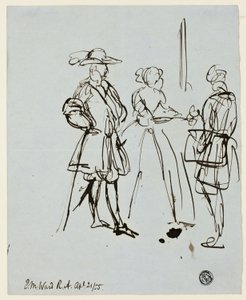 Drie figuren door Edward Matthew Ward