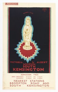 Poster, Victoria and Albert Museum, voor London Underground, 1921