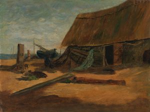 Hutten door Edward Mitchell Bannister