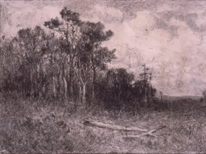 Landschap, Boslandschap door Edward Mitchell Bannister