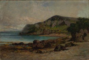 Rotsen bij Newport, ca. 1877-1885 door Edward Mitchell Bannister