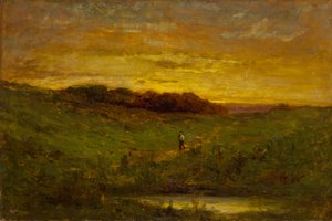 Zonsondergang door Edward Mitchell Bannister