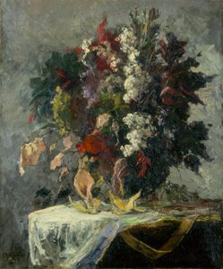 Zonder titel (bloemstilleven) door Edward Mitchell Bannister