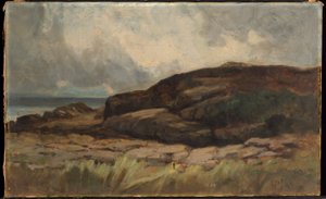 Zonder titel (landschap met rotsen)