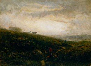 Naamloos koeien afdalen heuvel, 1881